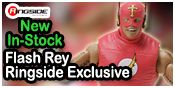 FLASH REY MYSTERIO RINGSIDE COLLECTIBLES ELITE STYLE EXCLUSIVE WWE TOY WRESTLING ACTION FIGURE BY MATTEL