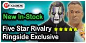 FIVE STAR RIVALRY - JEFF HARDY & ROB VAN DAM (RVD) TNA WRESTLING ACTION FIGURES BY JAKKS PACIFIC