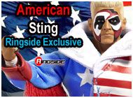 AMERICAN STING EXCLUSIVE TNA TOY WRESTLING ACTION FIGURES BY JAKKS PACIFIC