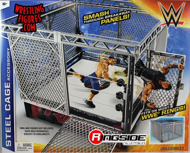 wwe toys steel cage