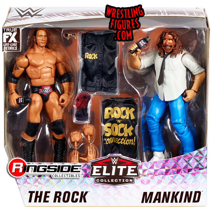 The Rock w/ Accessories - WWE Ringside Battle Toy Wrestling Action Figure  by Mattel!