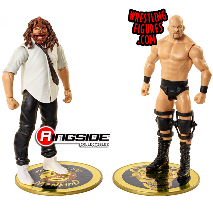 Damaged Packaging Stone Cold Steve Austin Mankind WWE