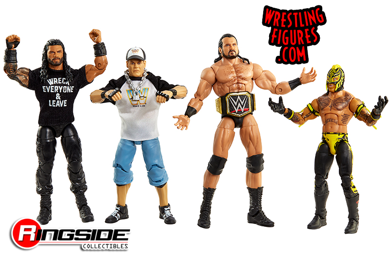 Wwe Elite Top Picks 22 Complete Set Of 4 Wwe Toy Wrestling Action Figures By Mattel Includes Rey Mysterio Drew Mcintyre John Cena Roman Reigns