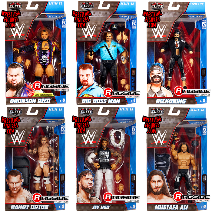 WWE Elite 90 - Complete Set of 6 WWE Toy Wrestling Action Figures by ...
