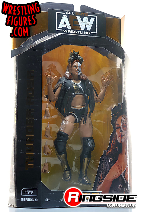 Thunder Rosa - AEW Unrivaled 9 Toy Wrestling Action Figure by Jazwares!