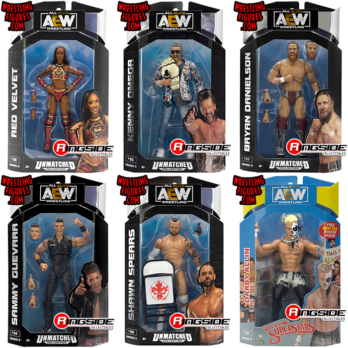 AEW Unmatched Series 5 Toy Wrestling Action Figures by Jazwares