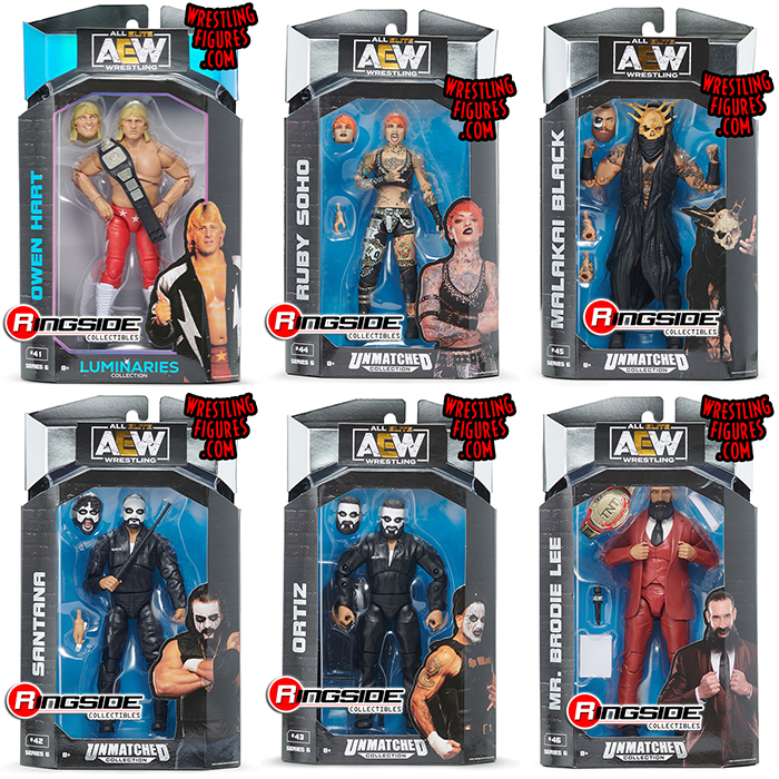 AEW Unmatched Series 6 Toy Wrestling Action Figures by Jazwares! This