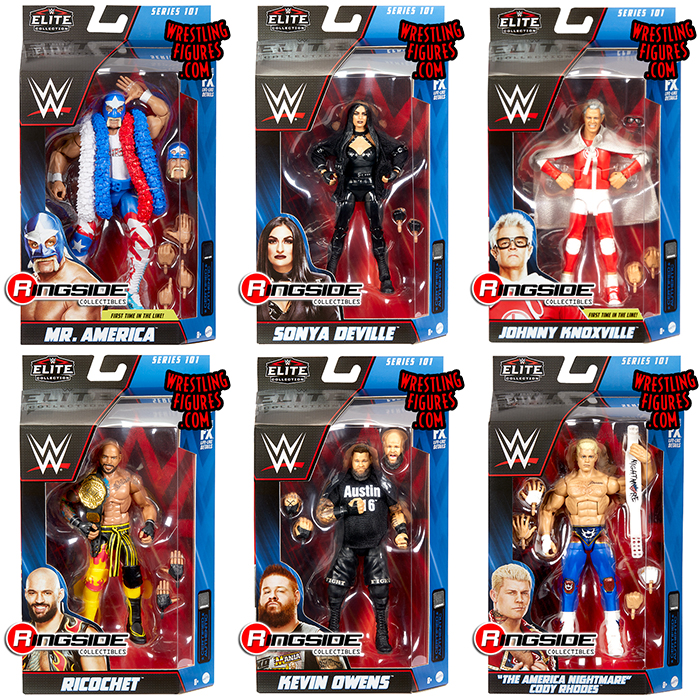 WWE Elite 101 - Complete Set of 6 WWE Toy Wrestling Action Figures by ...