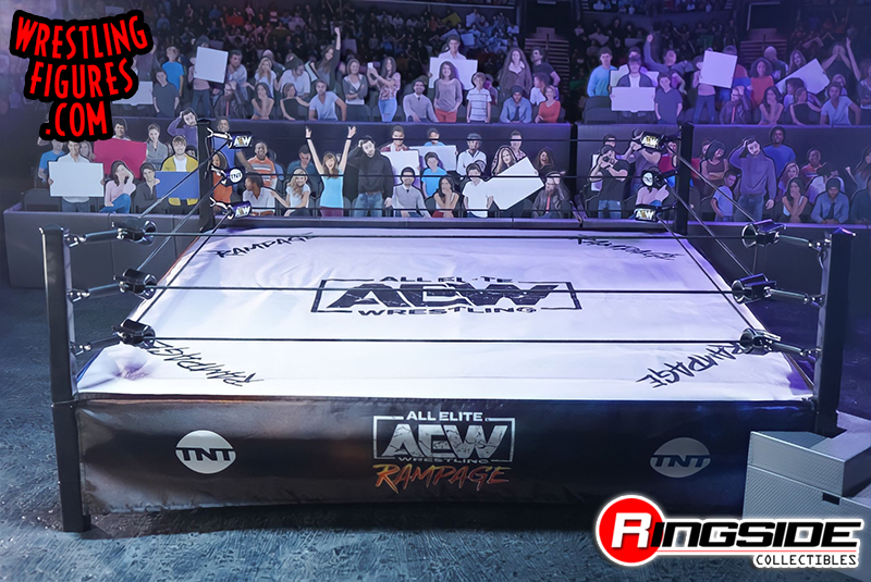 AEW Authentic Scale Ring Playset (w/ Aubrey Edwards) - Ringside