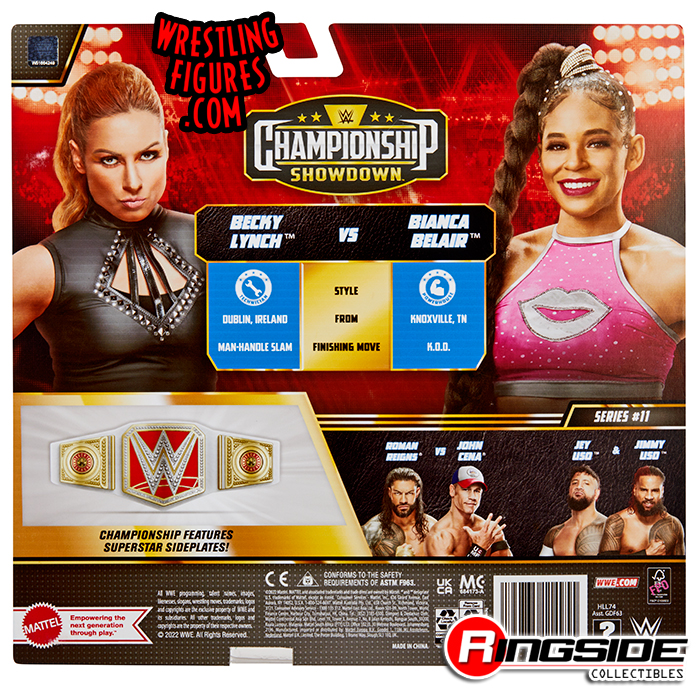 BECKY LYNCH BIANCA BELAIR WWE Mattel Championship Showdown Series 11  Fortnite