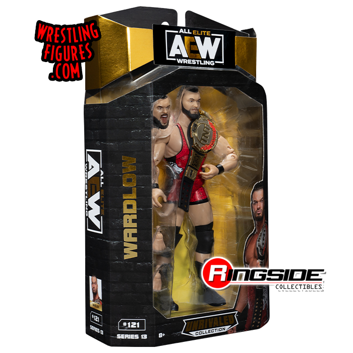 Wardlow (Red Singlet) - AEW Unrivaled 13 Toy Wrestling Action Figure by  Jazwares!