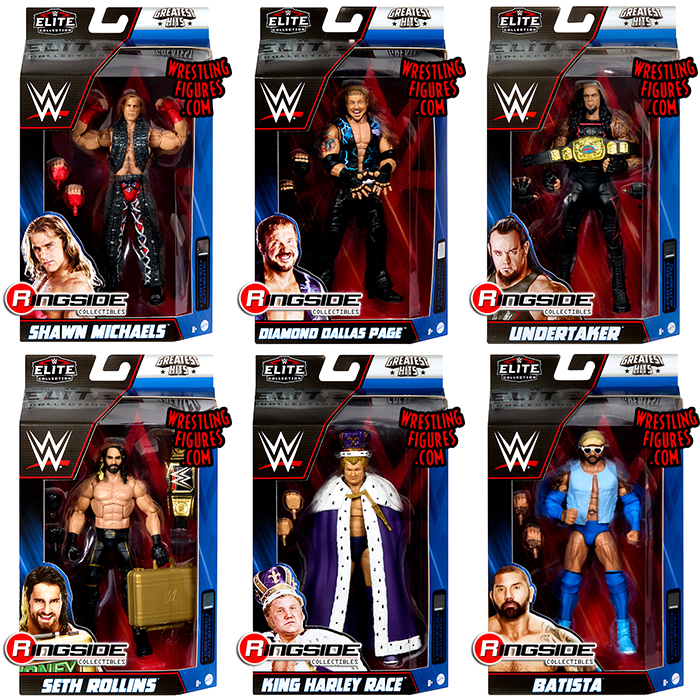 WWE Elite Greatest Hits 2 - Complete Set of 6 WWE Toy Wrestling Action ...