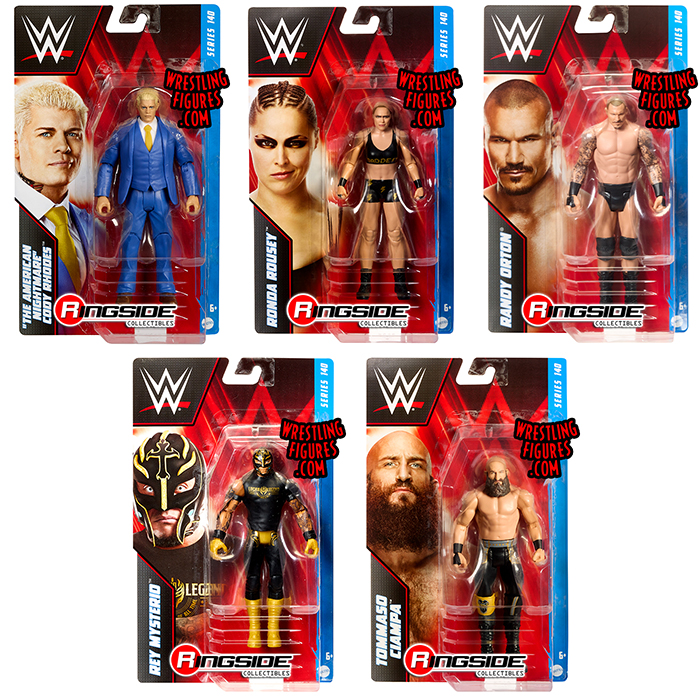 Wwe Series 140 Toy Wrestling Action Figures By Mattel This Set Includes Randy Orton Tommaso