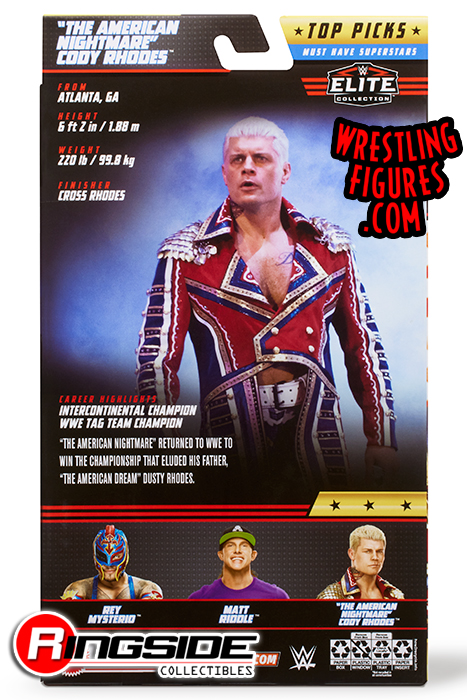 Cody Rhodes - WWE Elite Top Picks 2023 WWE Toy Wrestling Action