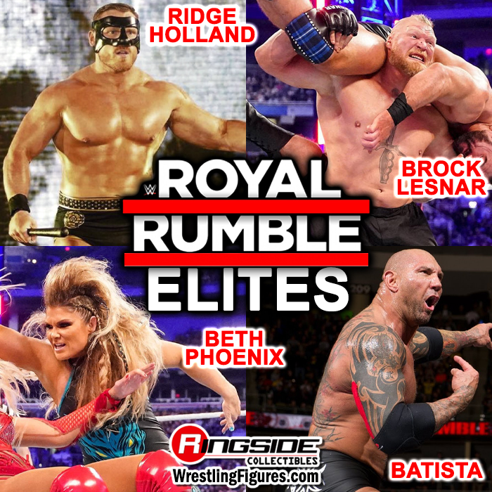 WWE Elite Royal Rumble 2024 Complete Set of 4 WWE Toy Wrestling