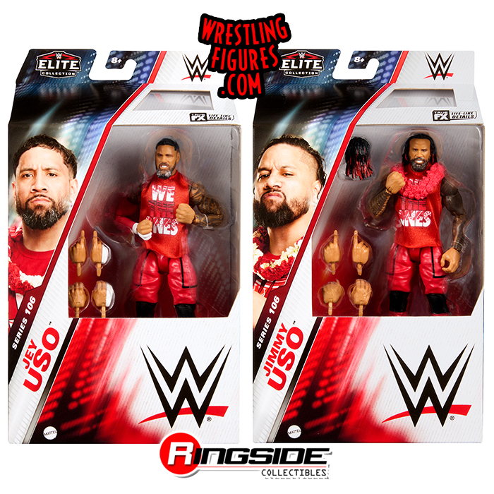 Package Deal (Set of 2) Jimmy Uso & Jey Uso - WWE Elite 106 WWE Toy ...