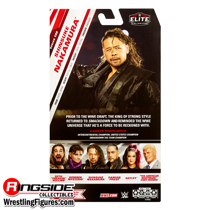 Chase Variant - Red Stripes) Shinsuke Nakamura - WWE Elite 109 WWE 