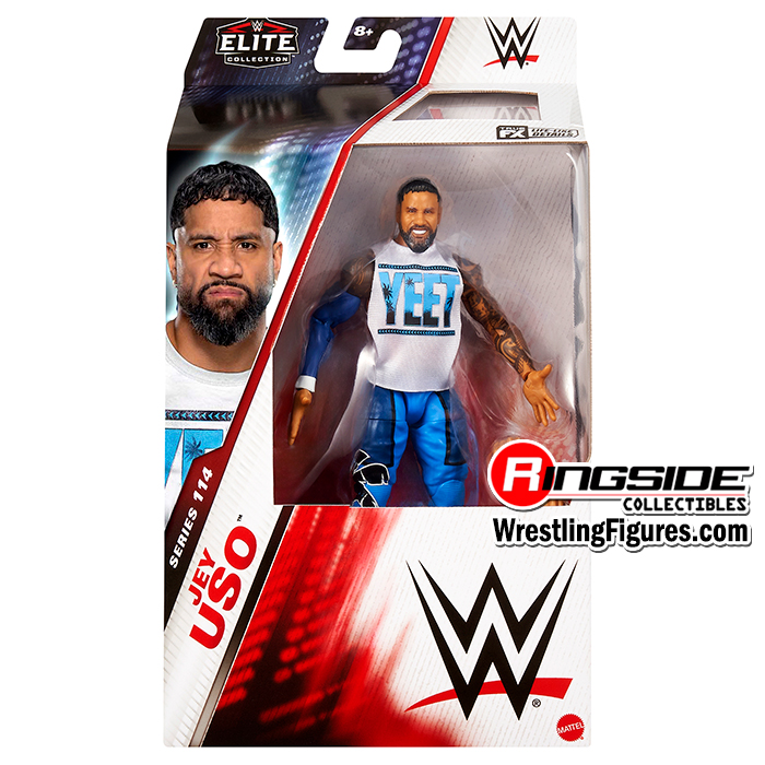 Chase Variant - Bright Blue) Jey Uso - WWE Elite 114 Toy Wrestling Action  Figure by Mattel!