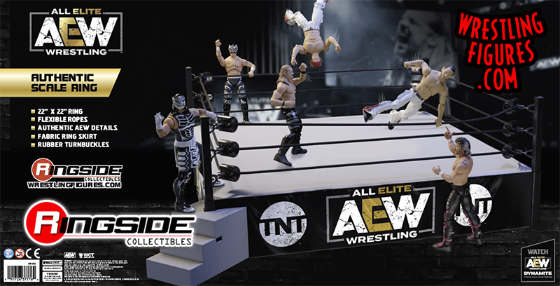 AEW Authentic Scale Ring Playset (w/ Aubrey Edwards) - Ringside