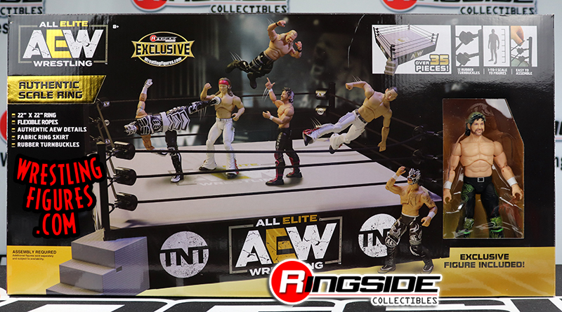 Calligrapher geschiedenis stoom AEW Authentic Scale Ring Playset (w/ Kenny Omega) - Ringside Exclusive for  AEW Toy Wrestling Action Figures by Wicked Cool Toys!