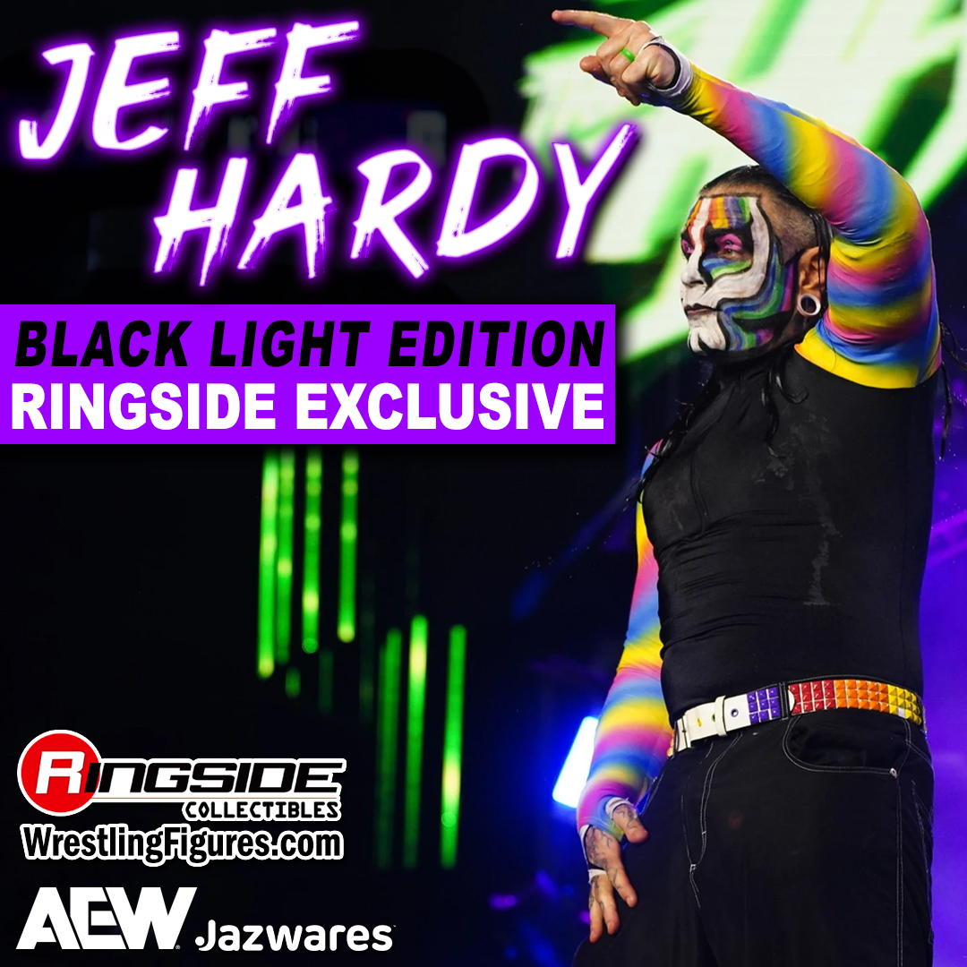 Shop (Black Light Edition) Jeff Hardy AEW Ringside Exclusive Now