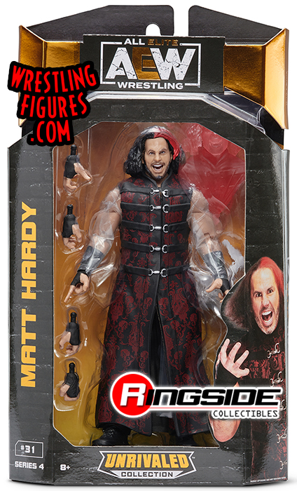 Matt Hardy - AEW Unrivaled 4 Toy Wrestling Action Figure by Jazwares!