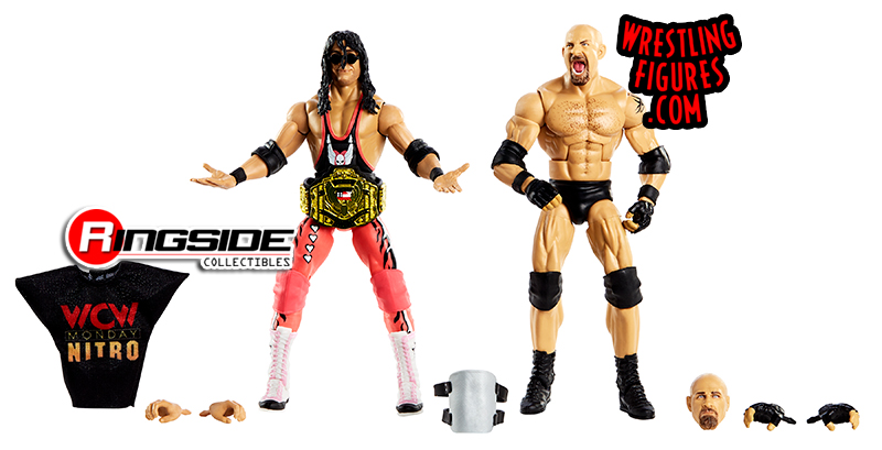 bret hart and goldberg elite 2 pack