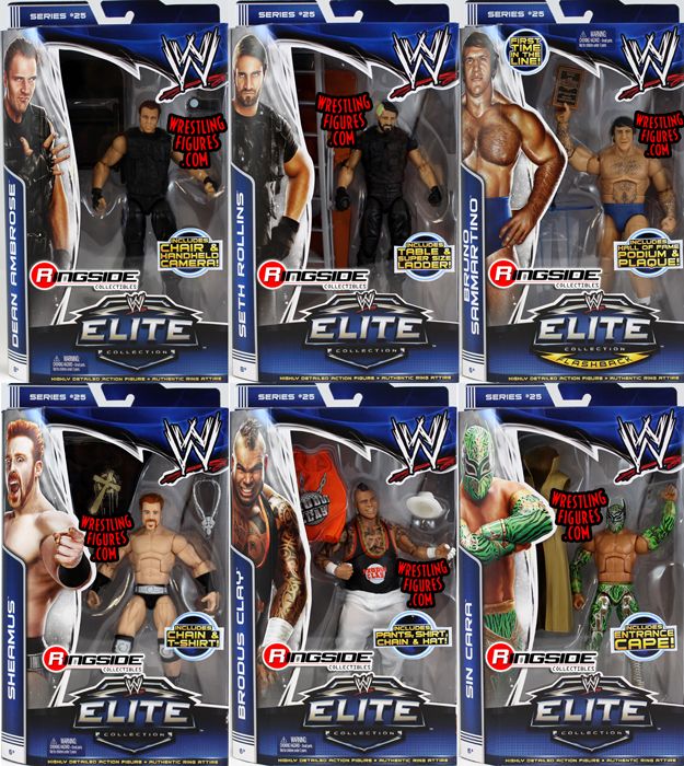 WWE Elite 105 - Complete Set of 6 WWE Toy Wrestling Action Figures