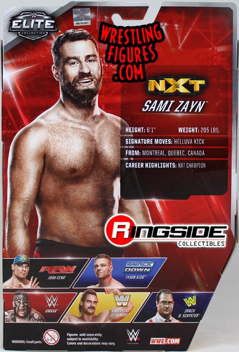 Sami Zayn Nxt Wwe Elite 40 Wwe Toy Wrestling Action