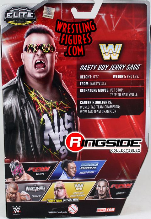 Jerry Sags (Nasty Boys) - WWE Elite 42 WWE Toy Wrestling Action