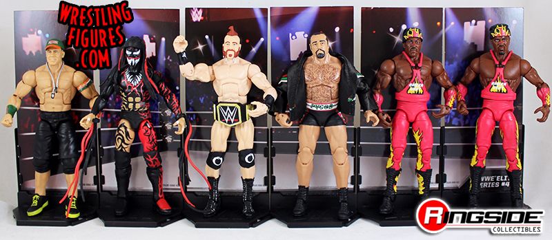 WWE Elite 46 Toy Wrestling Action Figures by Mattel! This set includes:  John Cena, Finn Balor (Demon), Sheamus, Rusev & Harlem Heat (Booker T &  Stevie Ray)!