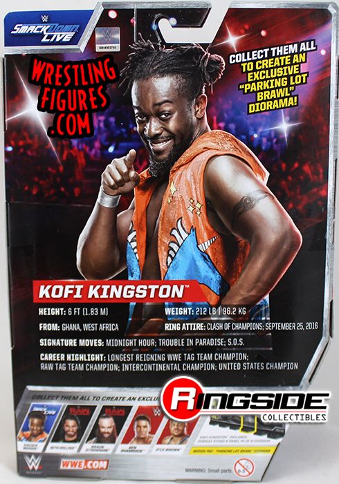 Kofi Kingston (New Day) - WWE Elite 52 WWE Toy Wrestling Action 