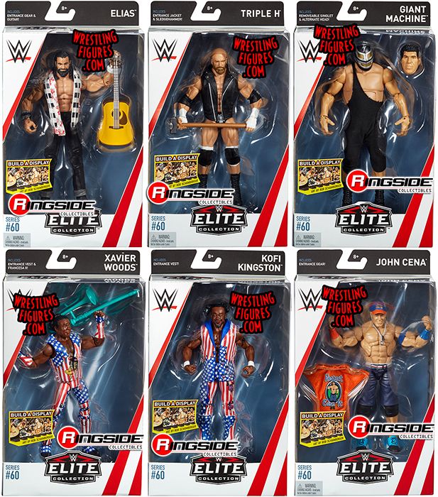 WWE Elite 60 Toy Wrestling Action Figures by Mattel! This set includes ...