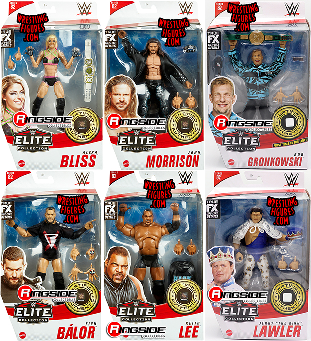 Wwe Elite Complete Set Of 6 Wwe Toy Wrestling Action Figures By Mattel This Set Includes Keith Lee Finn Balor John Morrison Alexa Bliss Rob Gronkowski Jerry The King Lawler