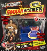 CM Punk - WWE Flex Force Smash Scenes with Dumpster Accessory