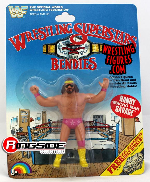 Vintage WWF LJN Macho Man Randy Savage 8” Rubber Wrestling Figure *NICE  SHAPE*
