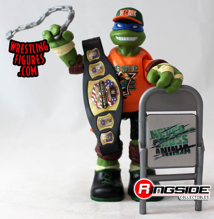 Loose Figure Leonardo as John Cena TMNT / WWE Ninja Turtles