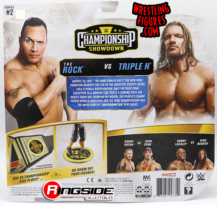 The Rock & HHH - WWE Showdown 2-Packs 2 WWE Toy Wrestling Action 