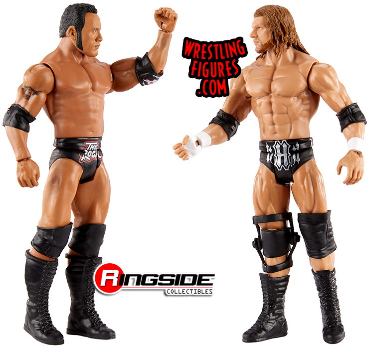 Set 2 Figuras WWE The Rock Triple H – PokePlush