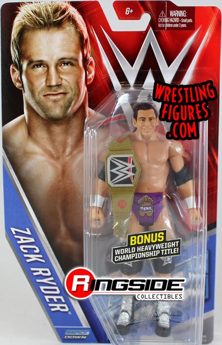Chase Figure w/ Bonus Belt) Zack Ryder - WWE Series 61 | Ringside 