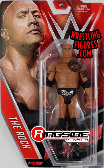 WWE The Rock 2011 Mattel Wrestling Action Figure Raised Eyebrow