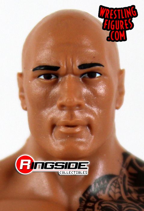 WWE The Rock 2011 Mattel Wrestling Action Figure Raised Eyebrow