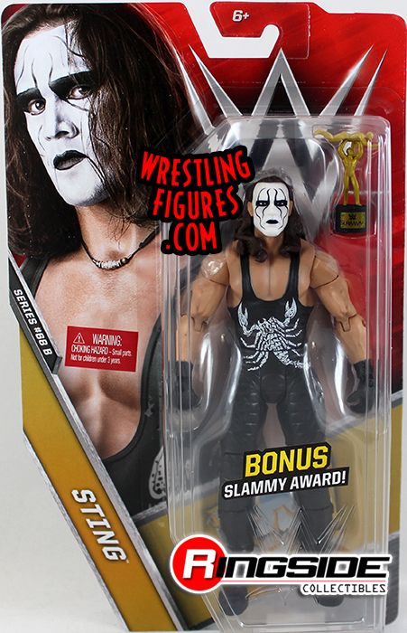 Chase Figure w/ Slammy Award) Sting - WWE Series 68.5 WWE Toy Wrestling  Action Figure by Mattel!