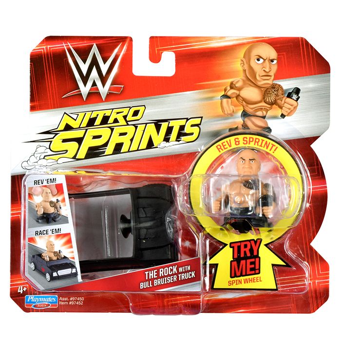 The Rock - WWE Nitro Sprints Toy Wrestling Car by Playmates!