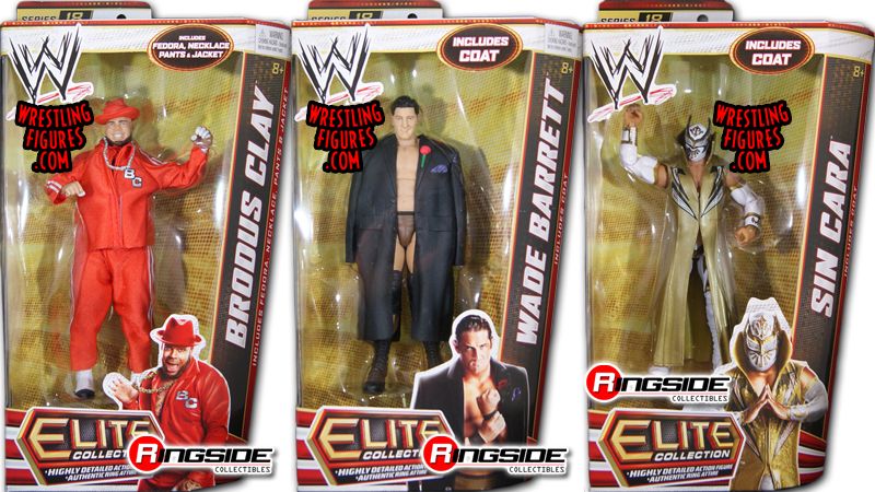 Package Deal - WWE Elite 18 (Wade Barrett, Sin Cara & Brodus Clay 