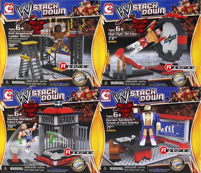 Package Deal - WWE Stackdown Playsets (Damien Sandow, Sin Cara