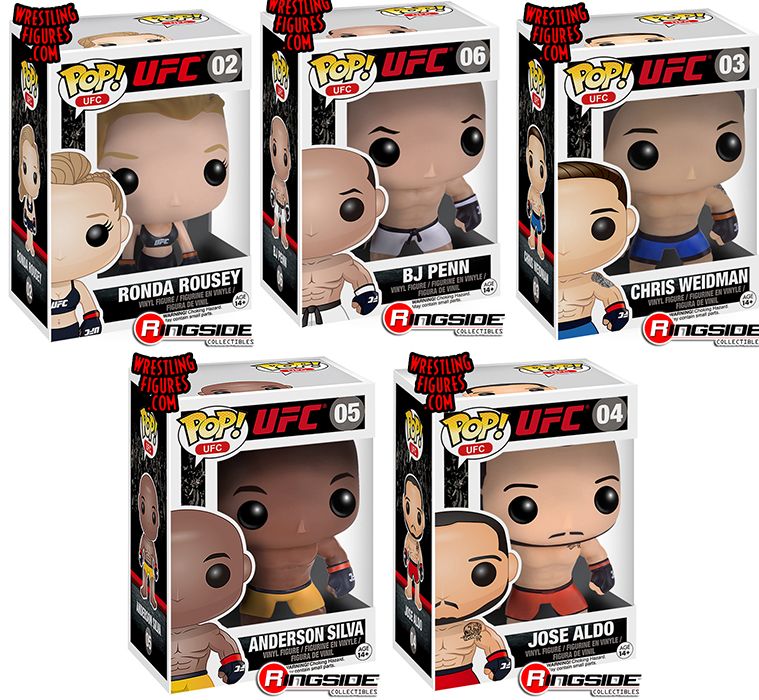 Package Deal Includes the following UFC Toy Wrestling Action