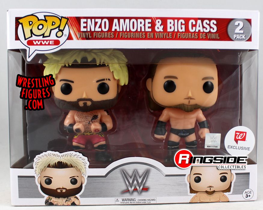 Take The Wwe Universe By Storm With This Enzo Amore Big Cass 2 Pack Exclusive In The Mattel Wwe Pop Vinyl Series
