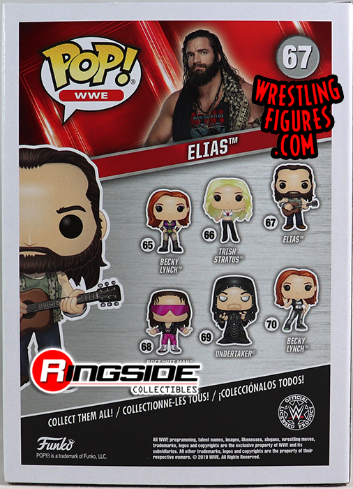Elias - WWE Pop Vinyl WWE Toy Wrestling Action Figure by Funko!