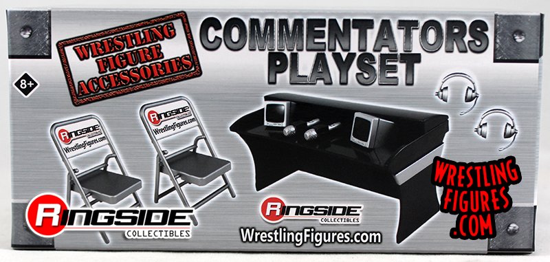 wwe commentators table playset